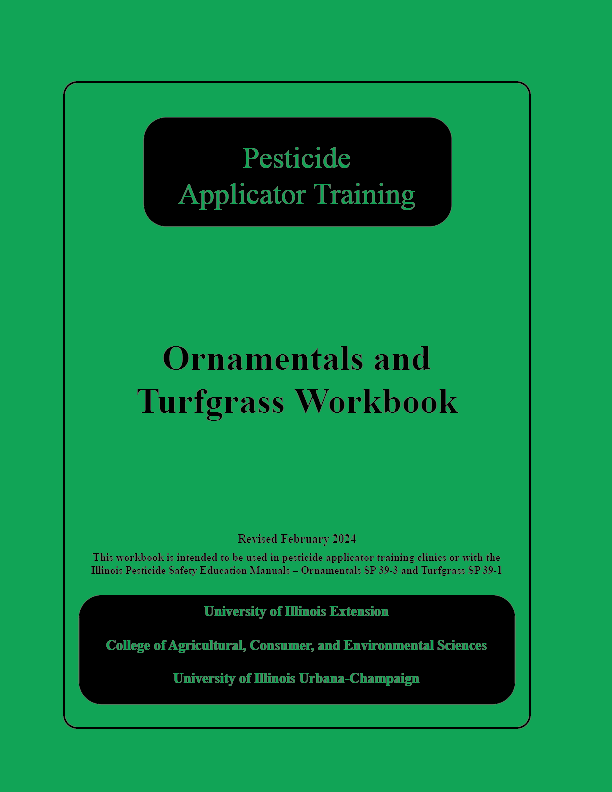 SP39-1-3W - Pesticide Application Training: Ornamentals/Turf Workbook