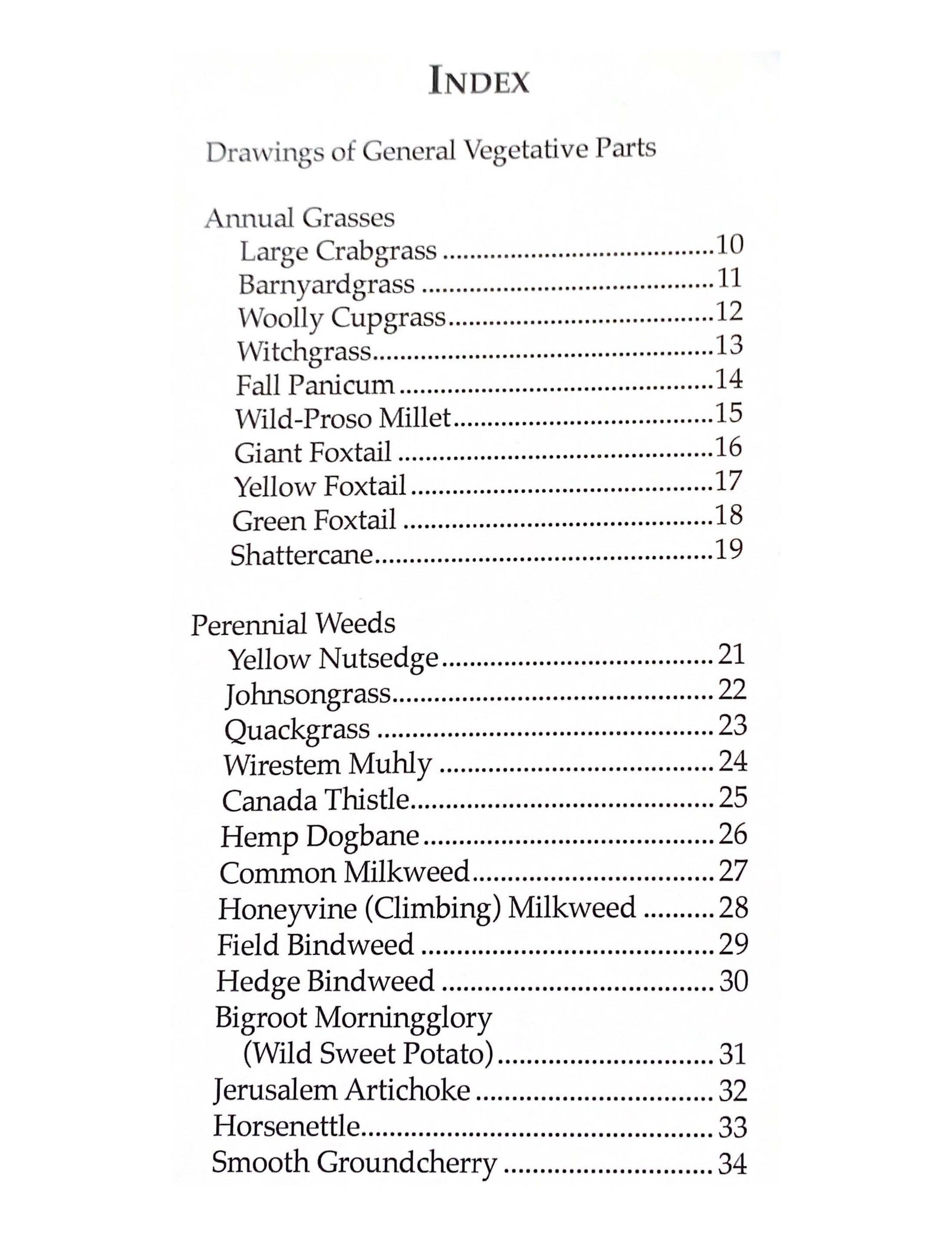 X840a - Vegetative Identification of Common Row Crop Weeds – University ...