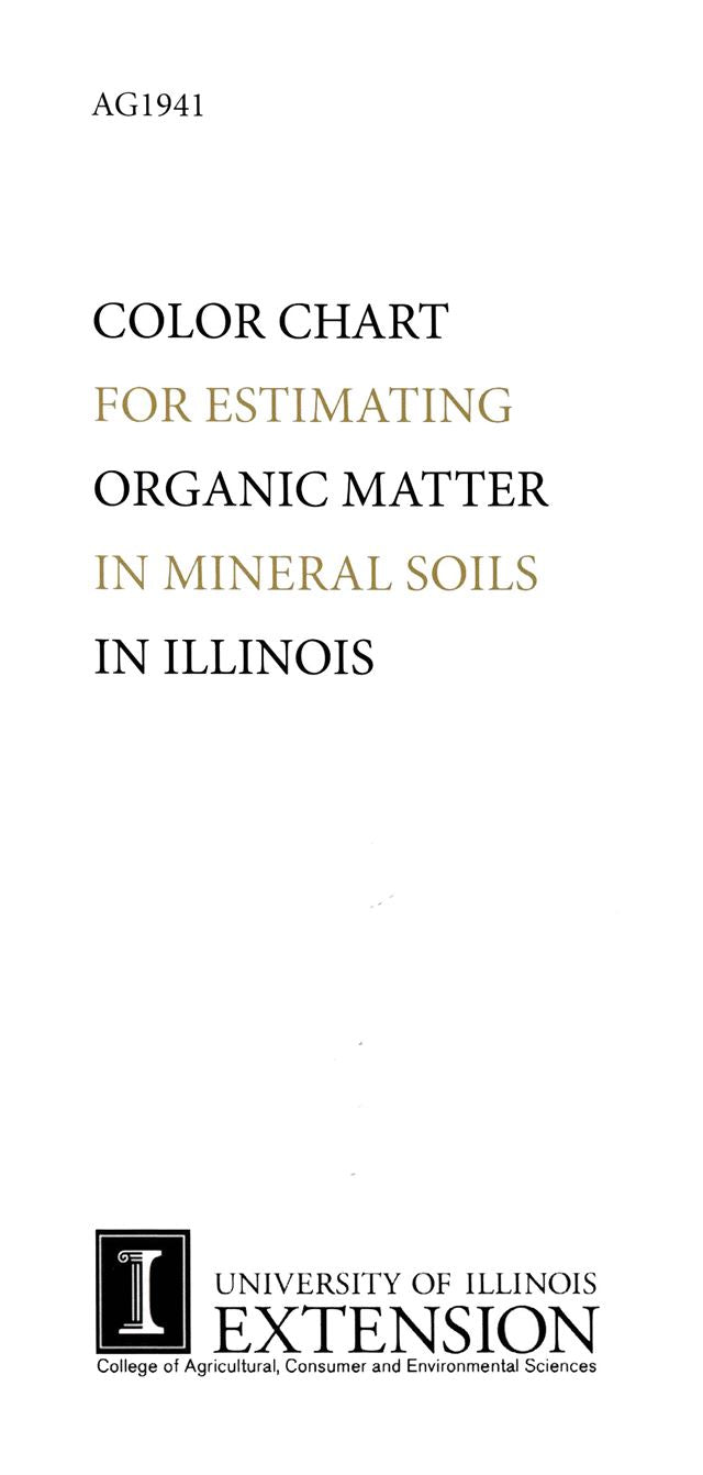 AG1941 - Color Chart for Estimating Organic Matter in Mineral Soils in Illinois