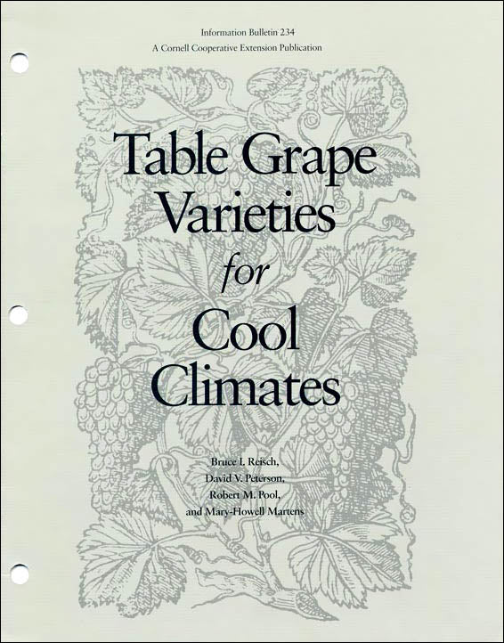 IB234 Table Grape Varieties for Cool Climates University of